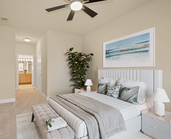 Gorgeous Bedroom at The Marque Apartments in Gainesville, VA